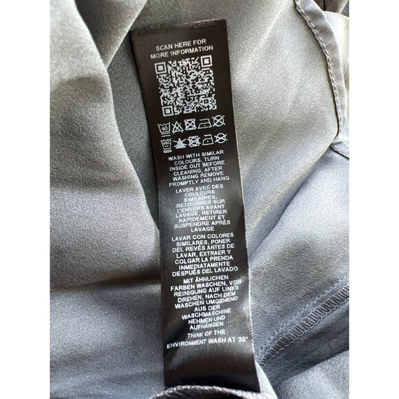 ASOS Design Curve Dress Plus Size 20 Embroidered Long Sleeve Pleated Elegant NEW - Picture 8 of 11